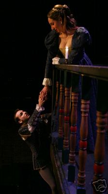 J.C. Long and Veronika Duerr as Romeo and Juliet