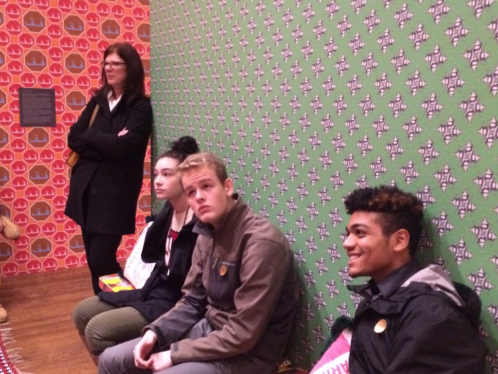 Students Enjoying the Hajjaj Exhibit