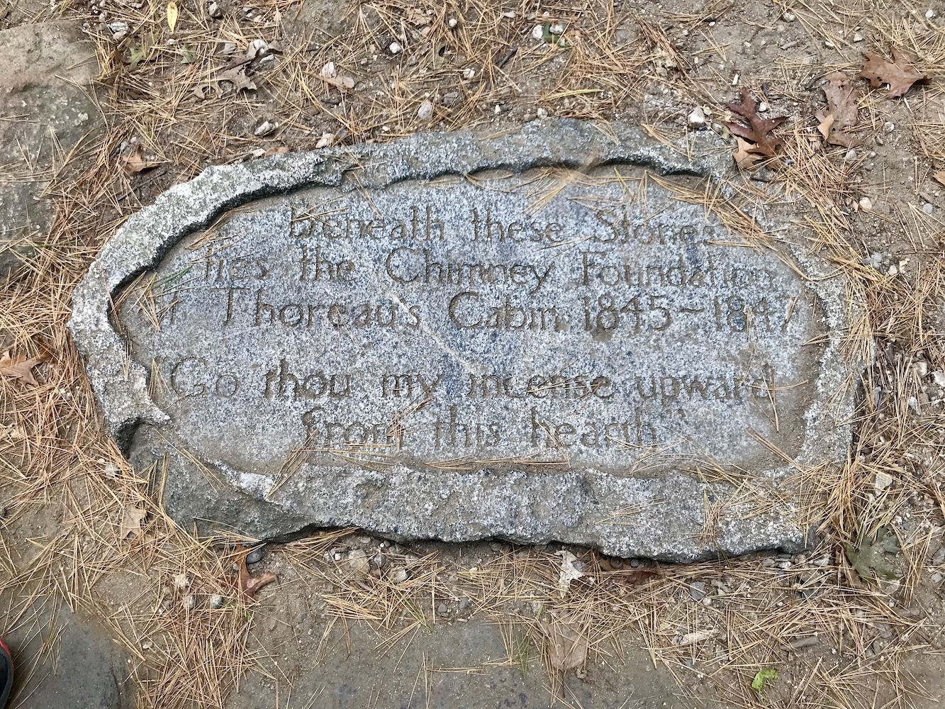 Thoreau's Chimney Marker